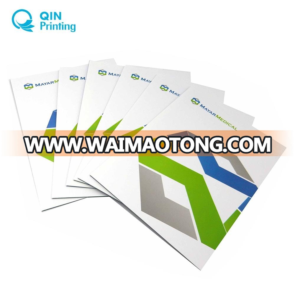 Custom well designed full color presentation folder printing